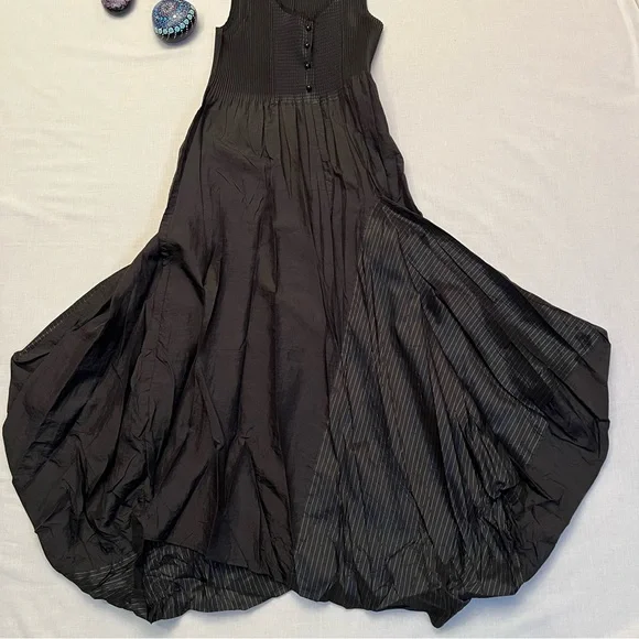 Deca De Vous a Nous Black Sleeveless Long Dress Couture France Size T2 = 8 - Picture 9 of 16
